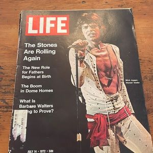 Life Magazine The Stones Are Rolling Again July 14 1972